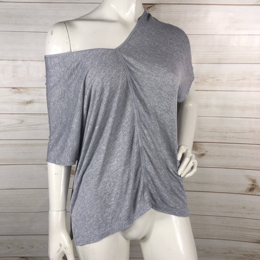 Vince Center Front Seam Dolman Tee Grey